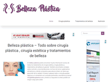 Tablet Screenshot of bellezaplastica.com